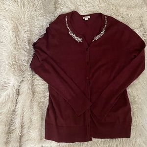 Merona Rhinestone Embellished Cardigan